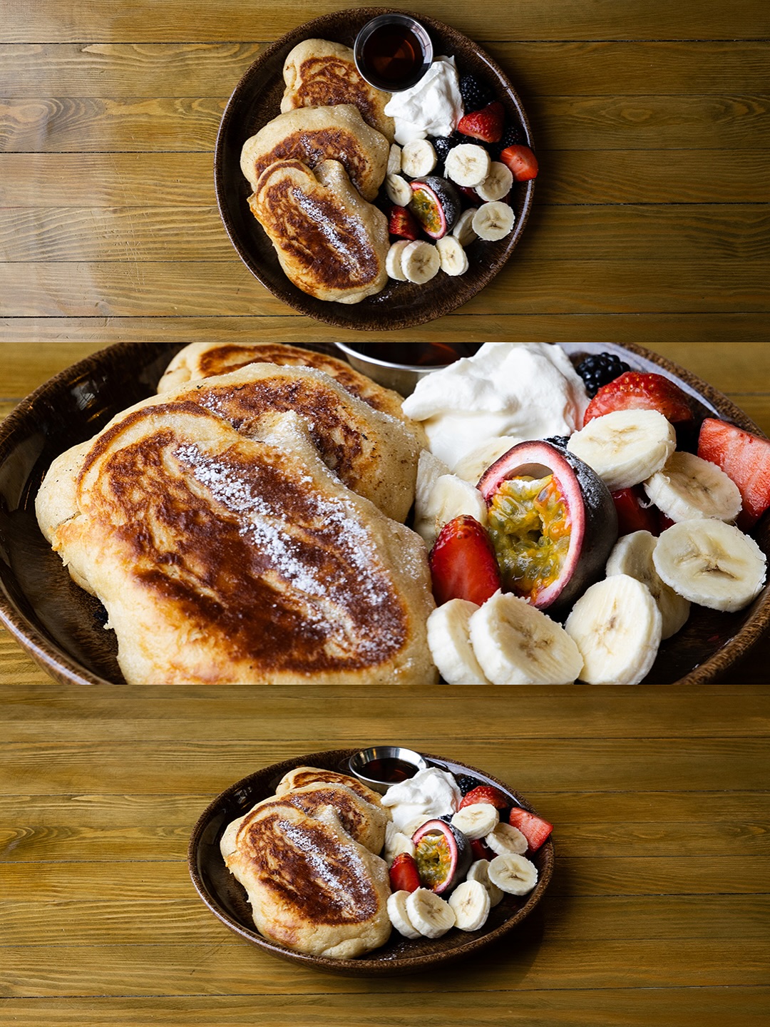 Outdoor seating area surrounded by greenery